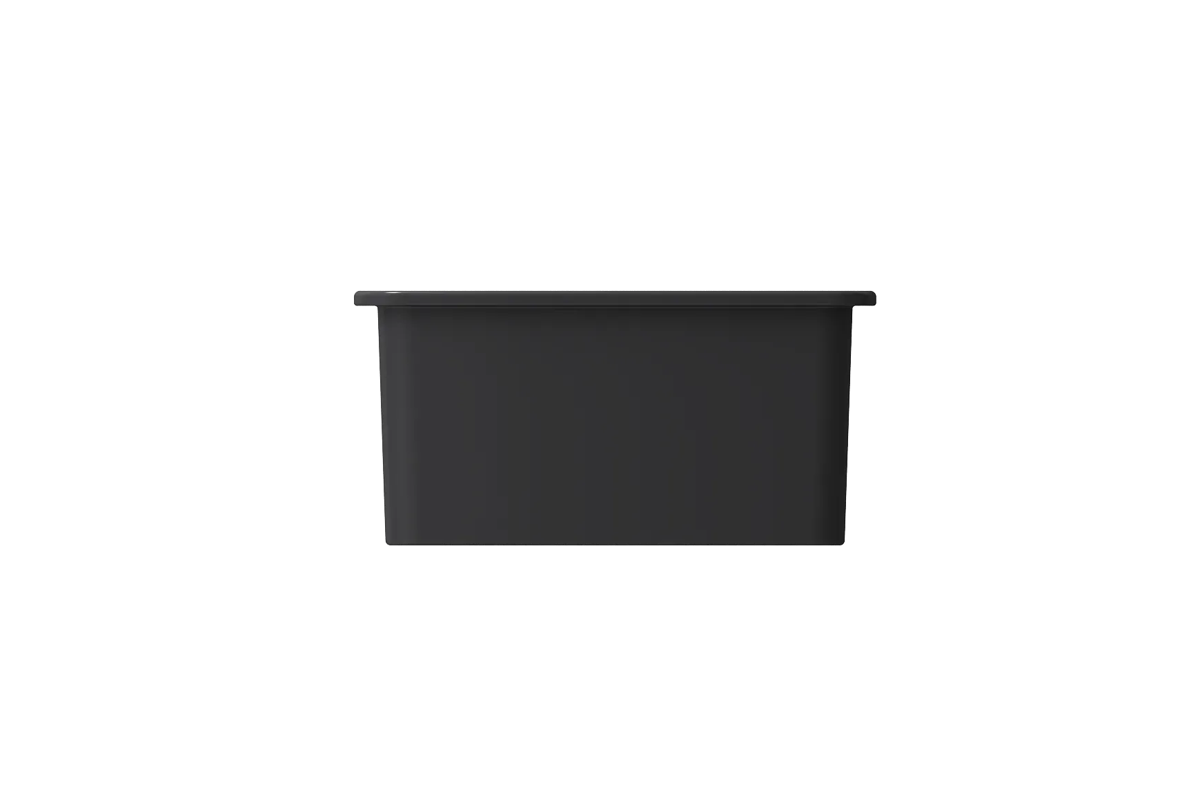 BOCCHI Sotto 32" Fireclay Undermount Single Bowl Kitchen Sink, Matte Dark Gray, 1362-020-0120
