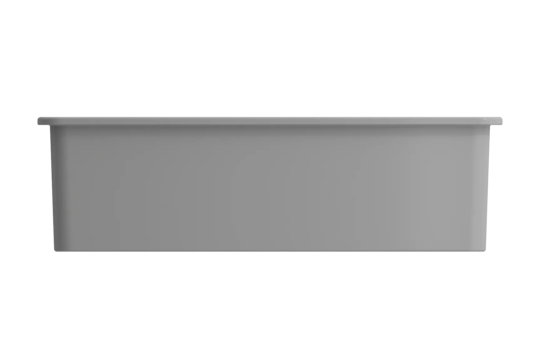 BOCCHI Sotto 32" Fireclay Undermount Single Bowl Kitchen Sink, Matte Gray, 1362-006-0120