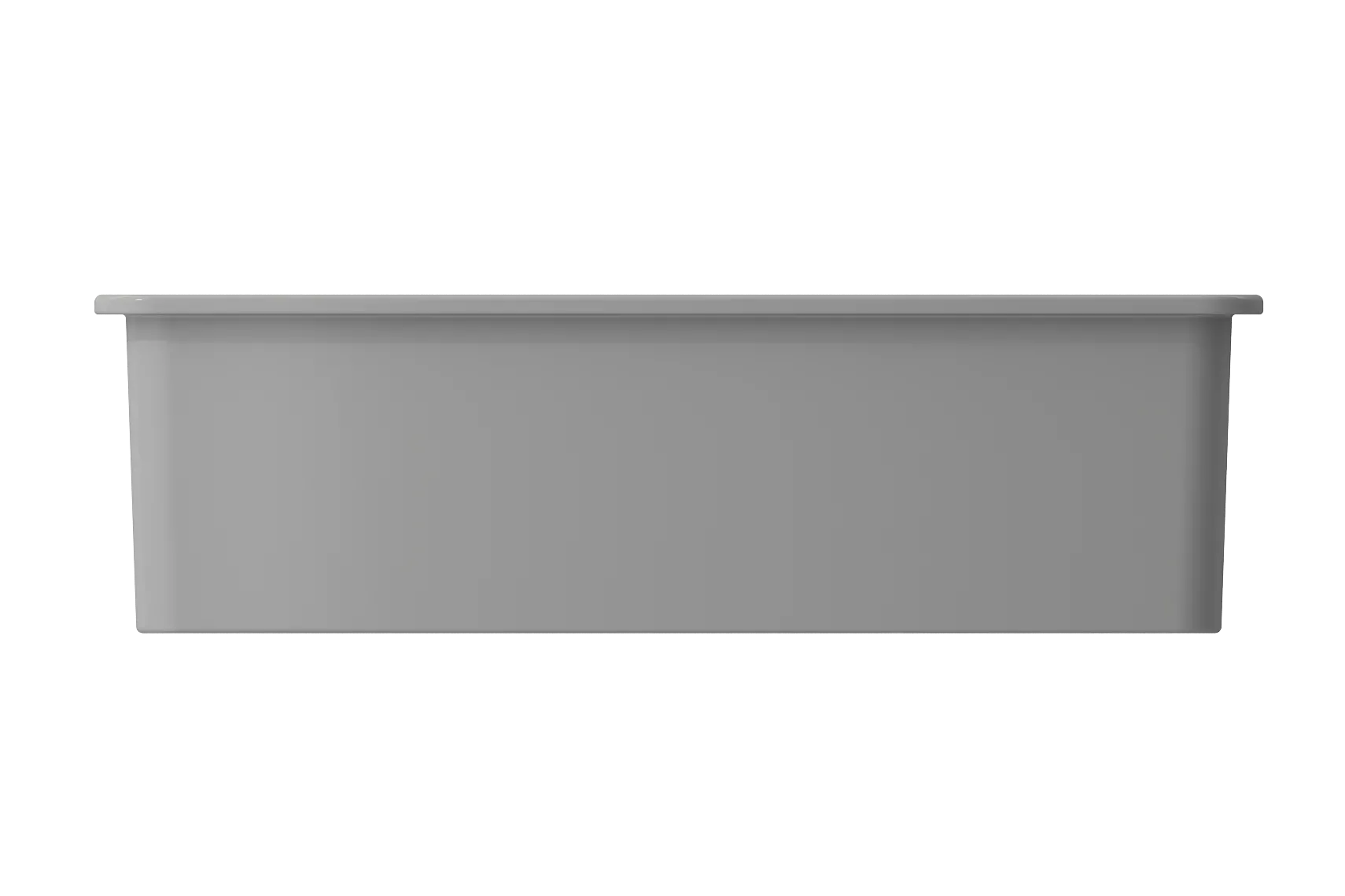 BOCCHI Sotto 32" Fireclay Undermount Single Bowl Kitchen Sink, Matte Gray, 1362-006-0120