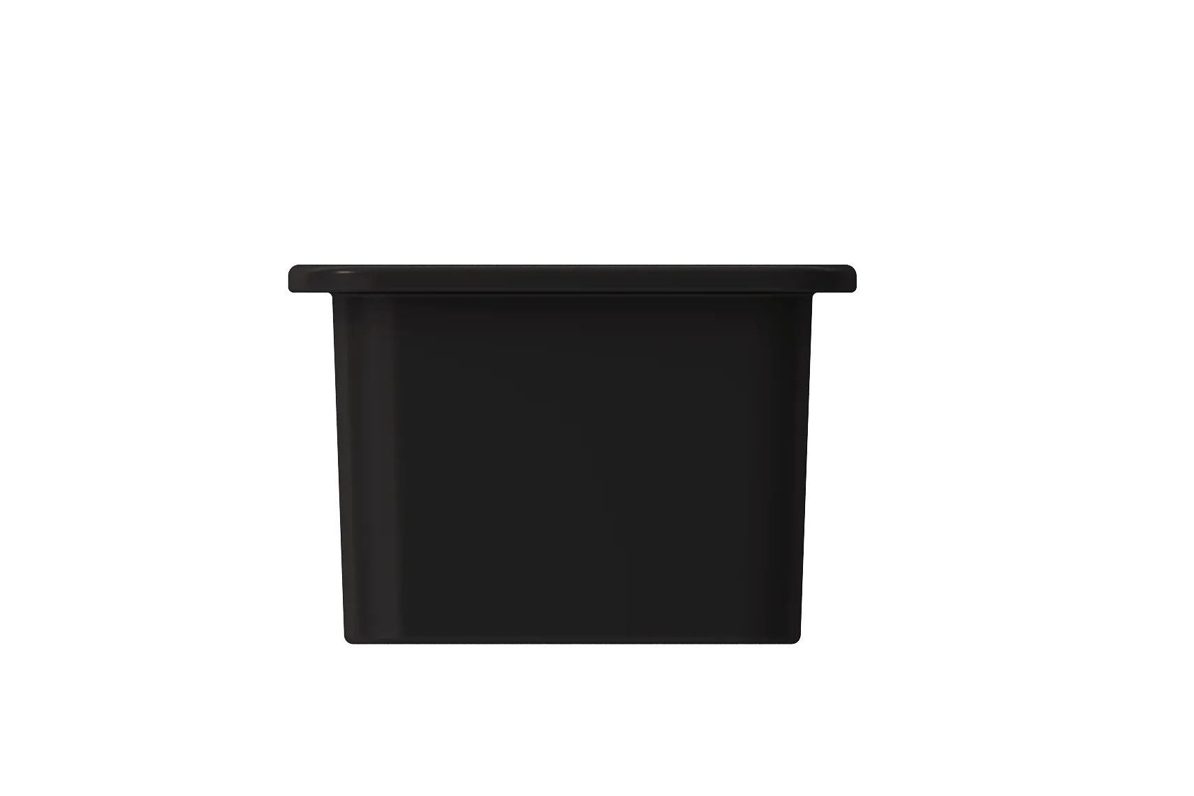 BOCCHI Sotto 12" Fireclay Undermount Single Bowl Bar Sink with Strainer, Matte Black, 1358-004-0120
