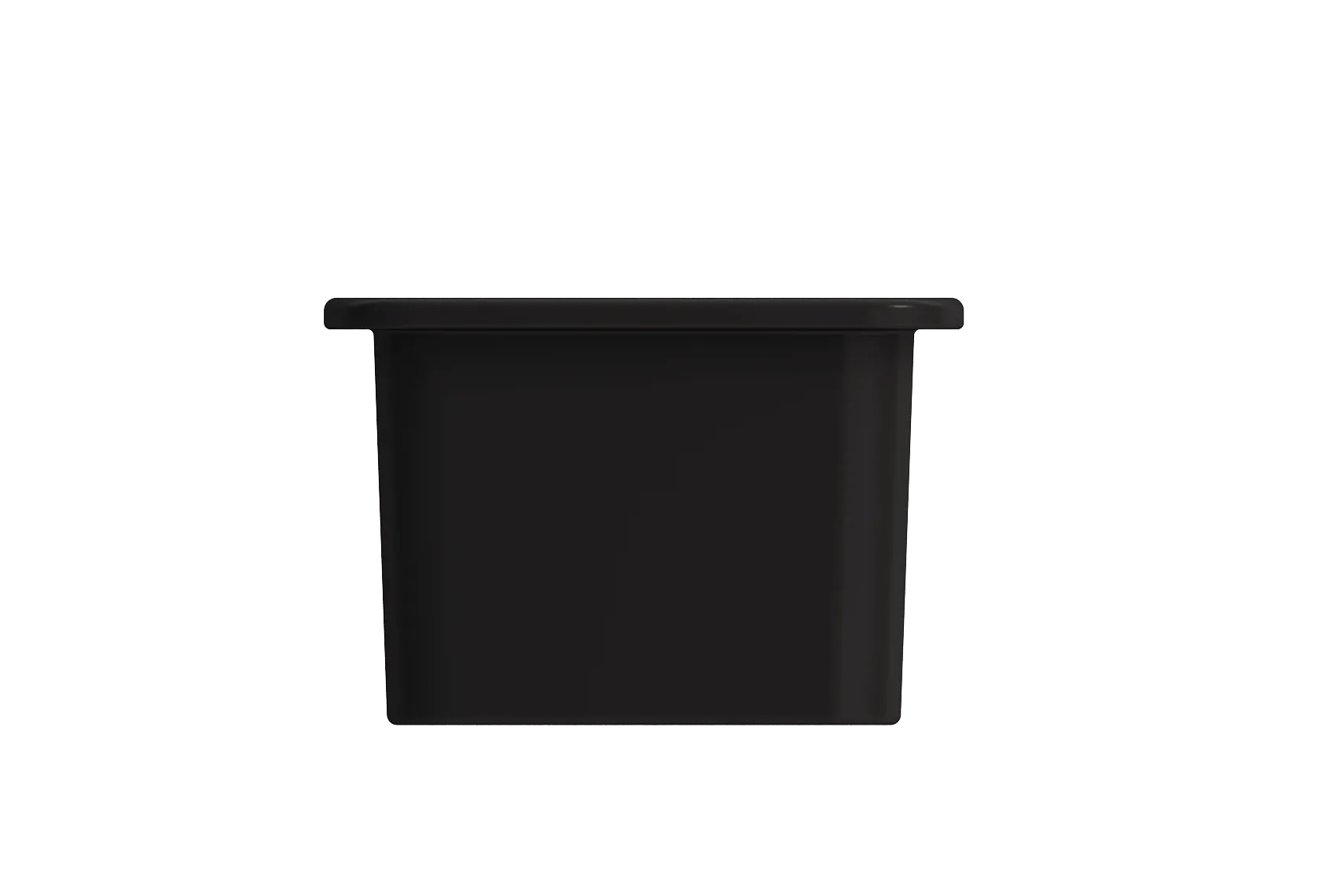 BOCCHI Sotto 12" Fireclay Undermount Single Bowl Bar Sink with Strainer, Matte Black, 1358-004-0120