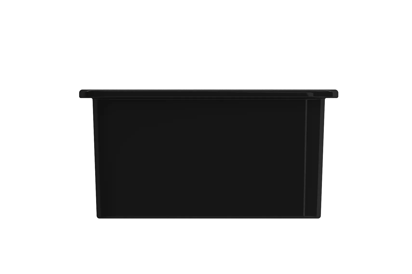 BOCCHI Sotto 18" Fireclay Undermount Single Bowl Bar Sink with Protective Bottom Grid and Strainer, Black, 1359-005-0120