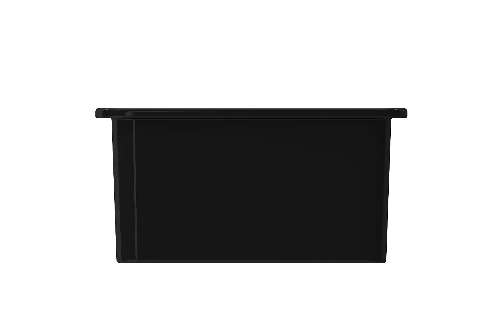 BOCCHI Sotto 18" Fireclay Undermount Single Bowl Bar Sink with Protective Bottom Grid and Strainer, Black, 1359-005-0120