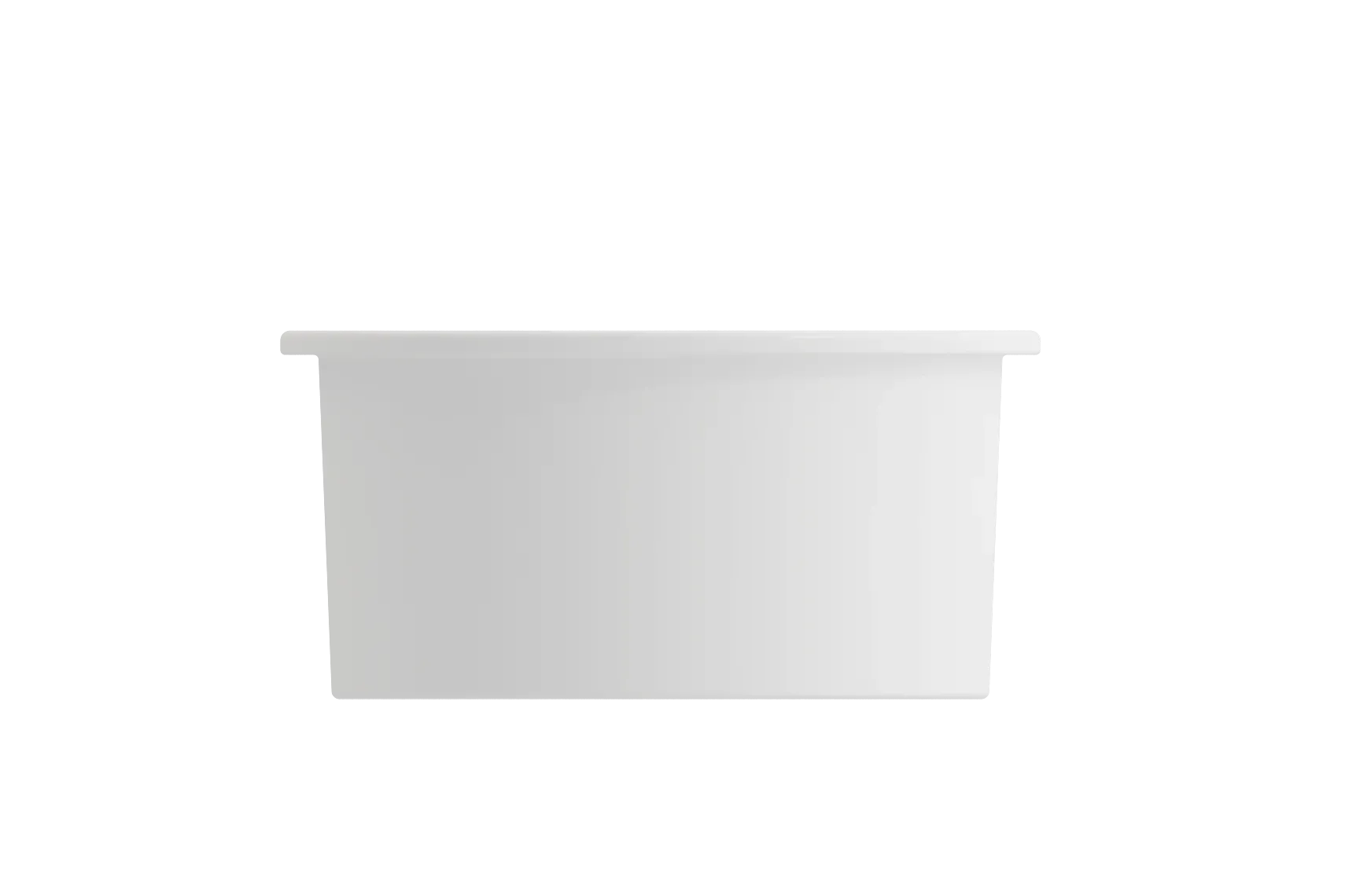 BOCCHI Sotto 18.5" Round Fireclay Undermount Single Bowl Bar Sink with Protective Bottom Grid and Strainer, Matte White, 1361-002-0120