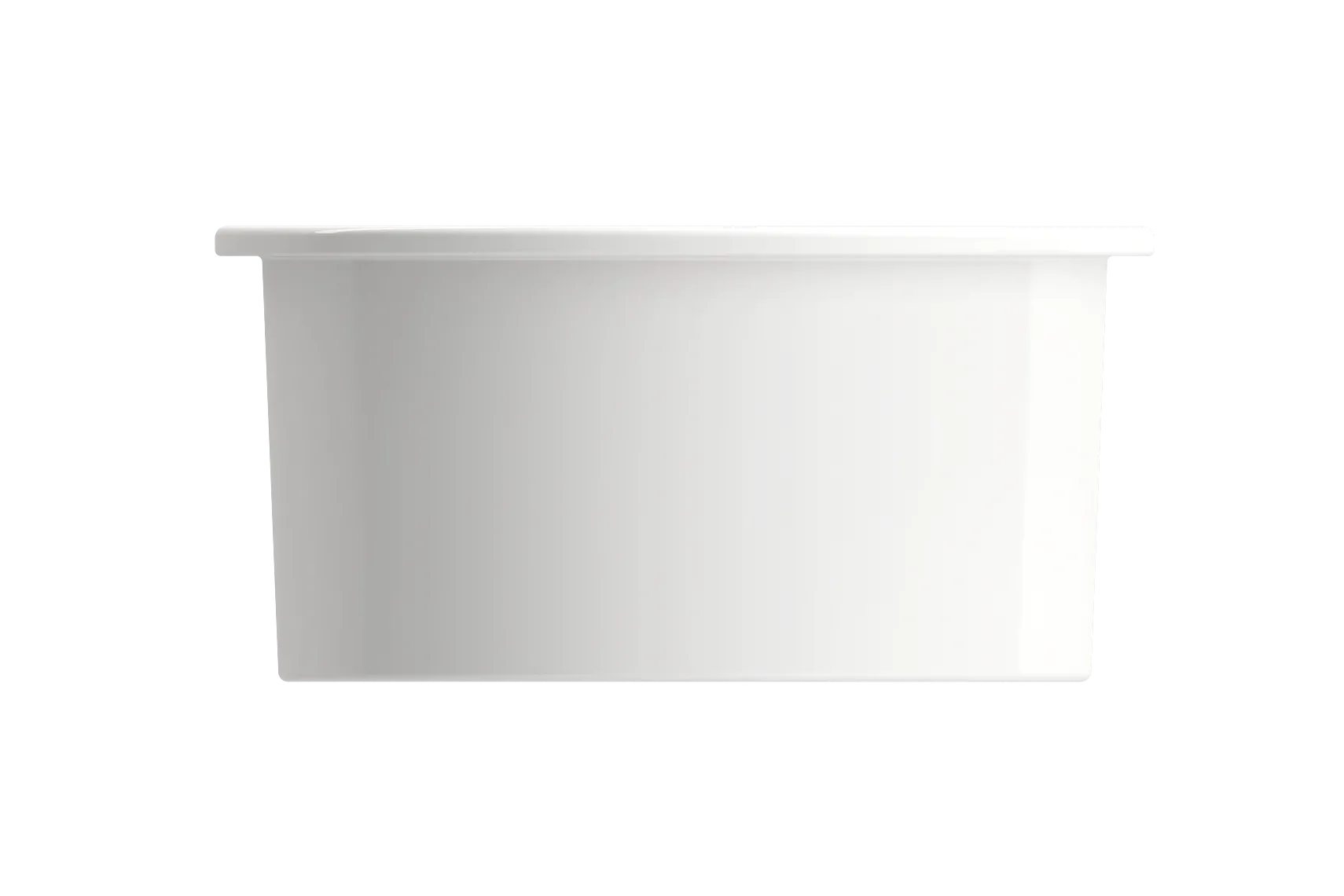BOCCHI Sotto 18.5" Round Fireclay Undermount Single Bowl Bar Sink with Protective Bottom Grid and Strainer, White, 1361-001-0120