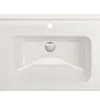 BOCCHI Taormina 34" Rectangle Wallmount Fireclay Bathroom Sink, White, Single Faucet Hole, 1008-001-0126
