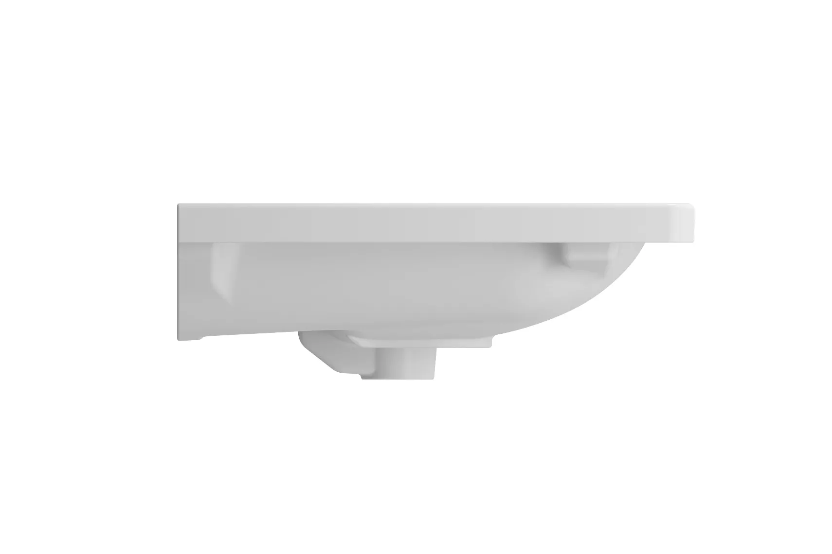 BOCCHI Taormina 34" Rectangle Wallmount Fireclay Bathroom Sink, Matte White, 3 Faucet Hole, 1008-002-0127
