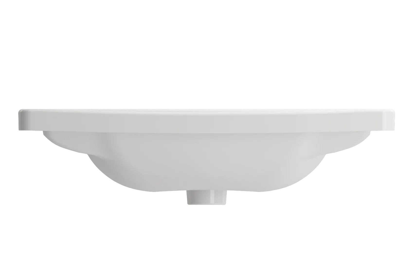 BOCCHI Taormina 26" Rectangle Wallmount Fireclay Bathroom Sink, White, Single Faucet Hole, 1007-001-0126