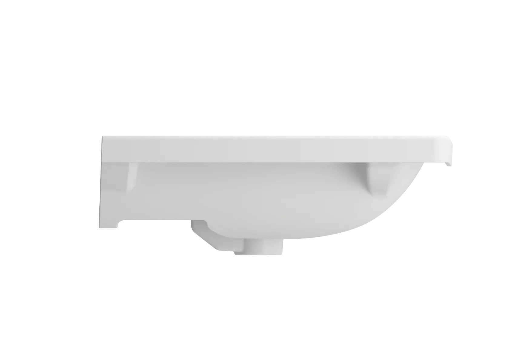 BOCCHI Taormina 26" Rectangle Wallmount Fireclay Bathroom Sink, Matte White, 3 Faucet Hole, 1007-002-0127