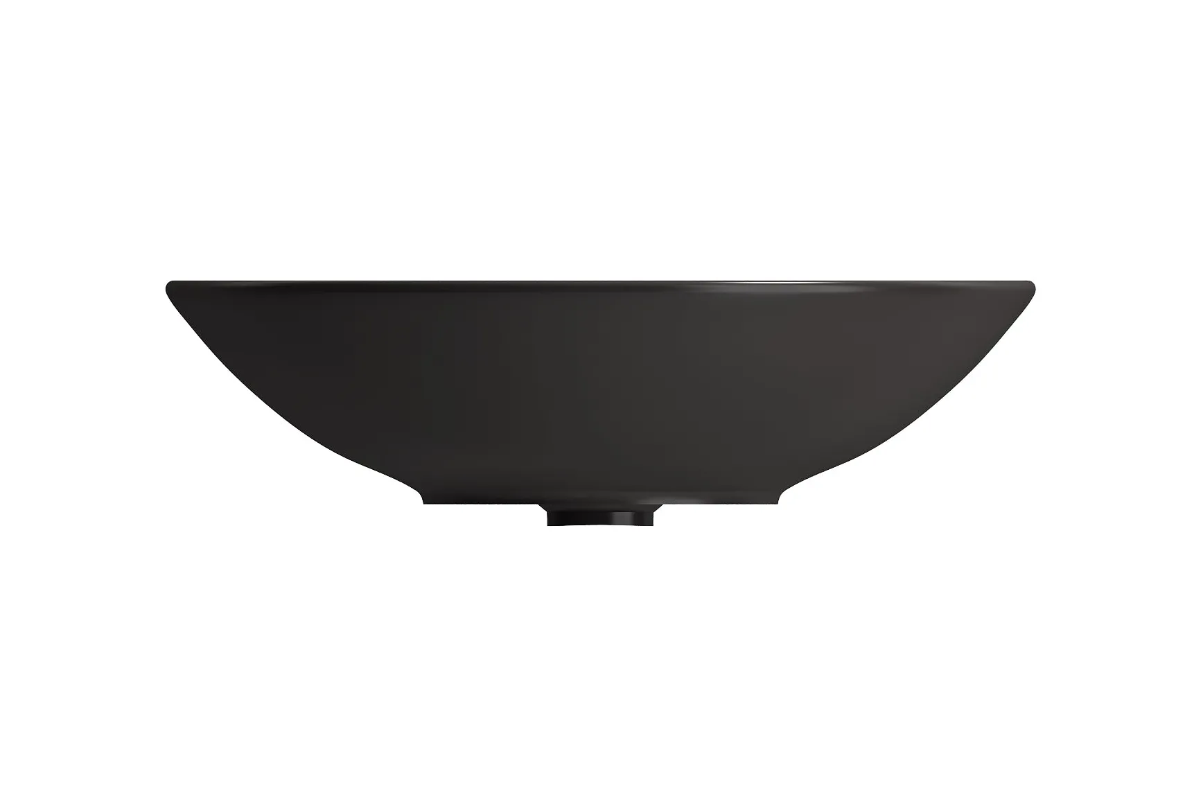 BOCCHI Venezia 16" Round Vessel Fireclay Bathroom Sink, Matte Black, 1120-004-0125