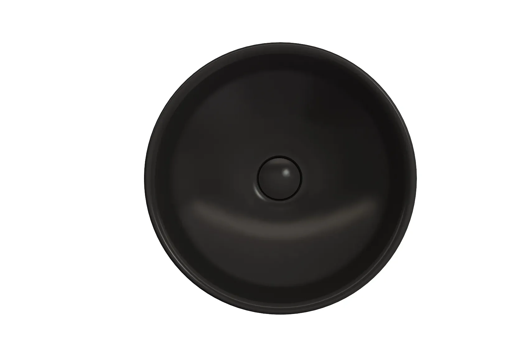 BOCCHI Venezia 16" Round Vessel Fireclay Bathroom Sink, Matte Black, 1120-004-0125
