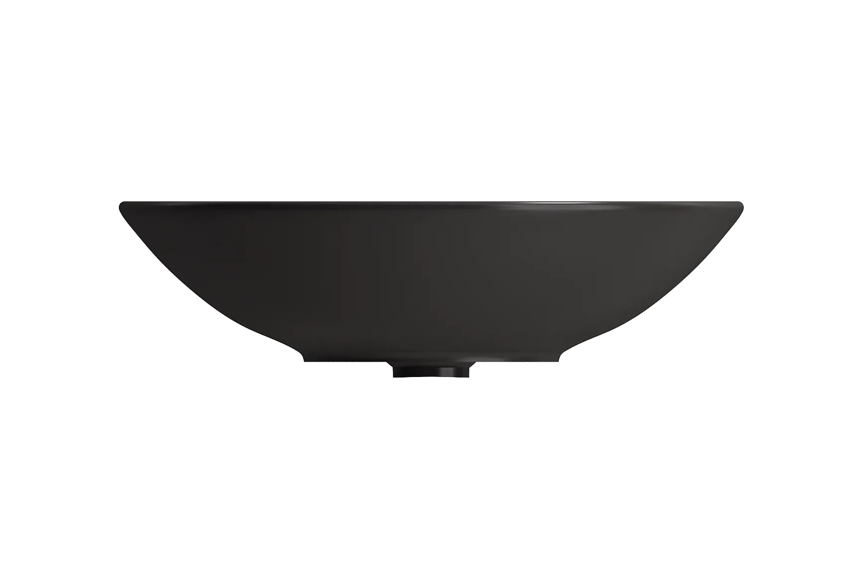 BOCCHI Venezia 16" Round Vessel Fireclay Bathroom Sink, Matte Black, 1120-004-0125