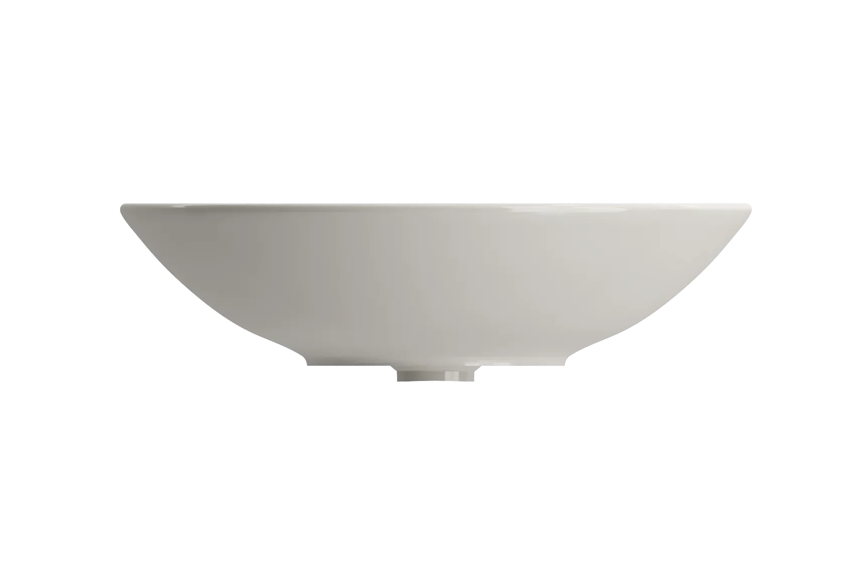 BOCCHI Venezia 16" Round Vessel Fireclay Bathroom Sink, Biscuit, 1120-014-0125