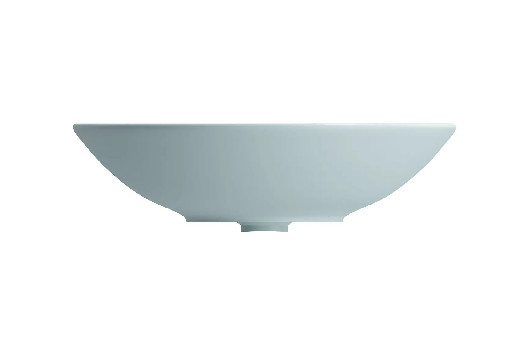 BOCCHI Venezia 16" Round Vessel Fireclay Bathroom Sink, Matte Ice Blue, 1120-029-0125