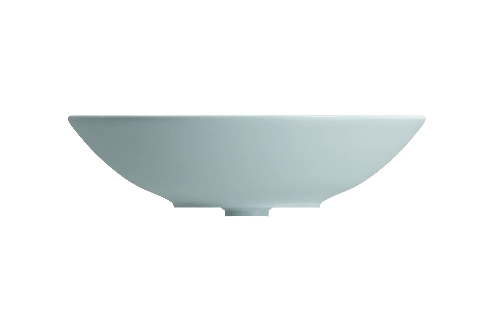 BOCCHI Venezia 16" Round Vessel Fireclay Bathroom Sink, Matte Ice Blue, 1120-029-0125