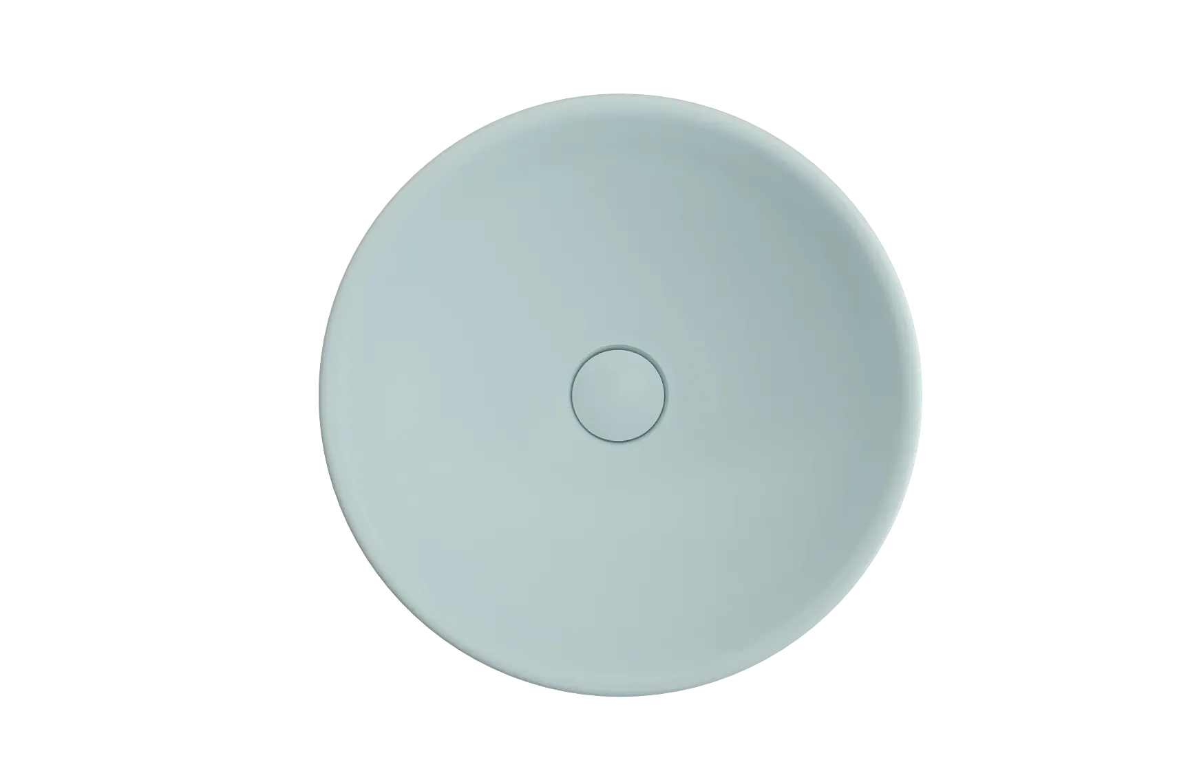 BOCCHI Venezia 16" Round Vessel Fireclay Bathroom Sink, Matte Ice Blue, 1120-029-0125