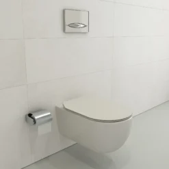 BOCCHI Vettore Wall-Hung Toilet Bowl in Biscuit, 1416-014-0129