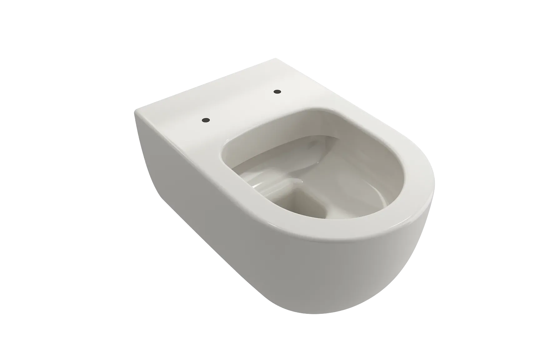 BOCCHI Vettore Wall-Hung Toilet Bowl in Biscuit, 1416-014-0129