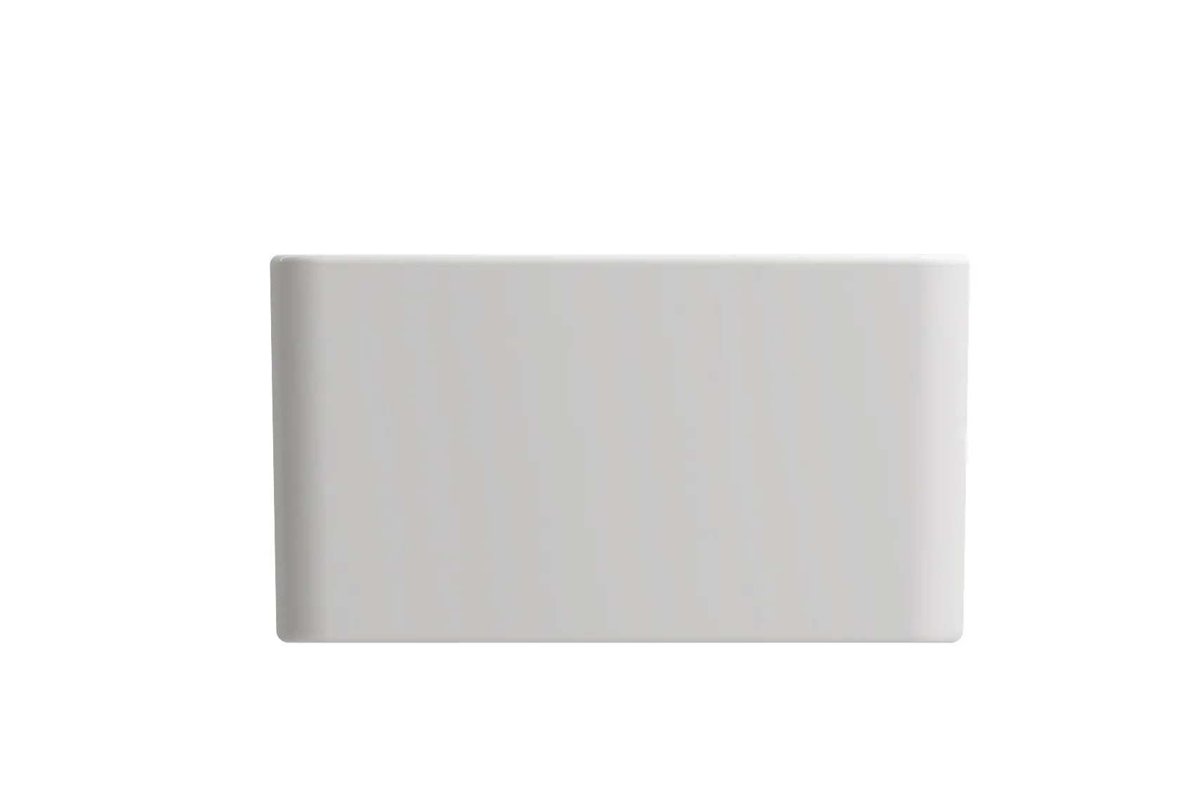 BOCCHI Aderci Ultra-Slim 30" Fireclay Farmhouse Sink, White, 1481-001-0120