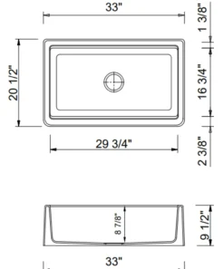 BOCCHI Arona 33" Granite Workstation Farmhouse Sink Kit with Faucet and Accessories, Concrete Gray (sink) / Chrome (faucet), 1600-506-2020CH