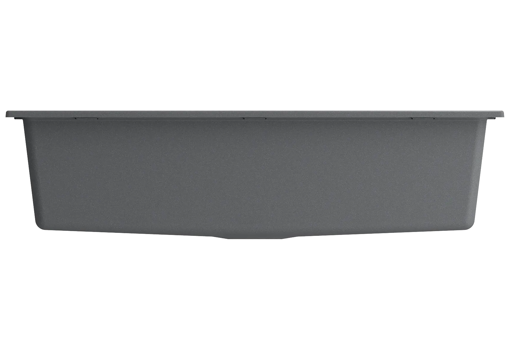 BOCCHI Baveno Lux 33" Dual Mount Granite Workstation Kitchen Sink Kit with Accessories, Concrete Gray, 1616-506-0126