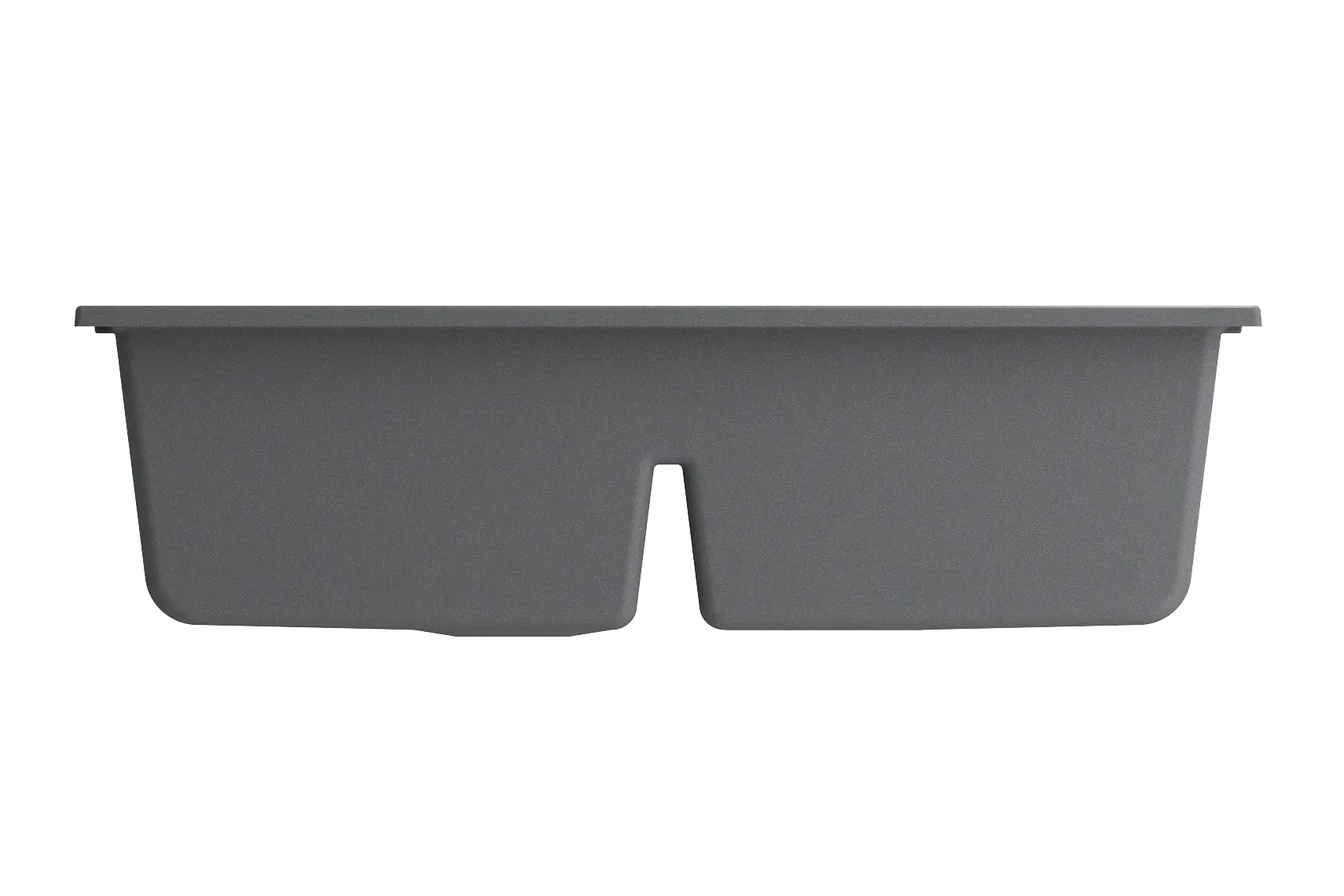 BOCCHI Baveno Lux 34" Undermount Granite Workstation Kitchen Sink Kit with Accessories, 50/50 Double Bowl, Concrete Gray, 1618-506-0126HP