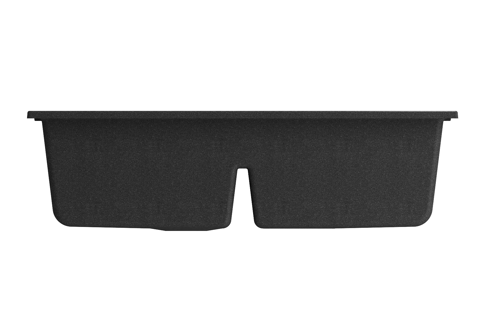 BOCCHI Baveno Lux 34" Undermount Granite Workstation Kitchen Sink Kit with Accessories, 50/50 Double Bowl, Metallic Black, 1618-505-0126HP