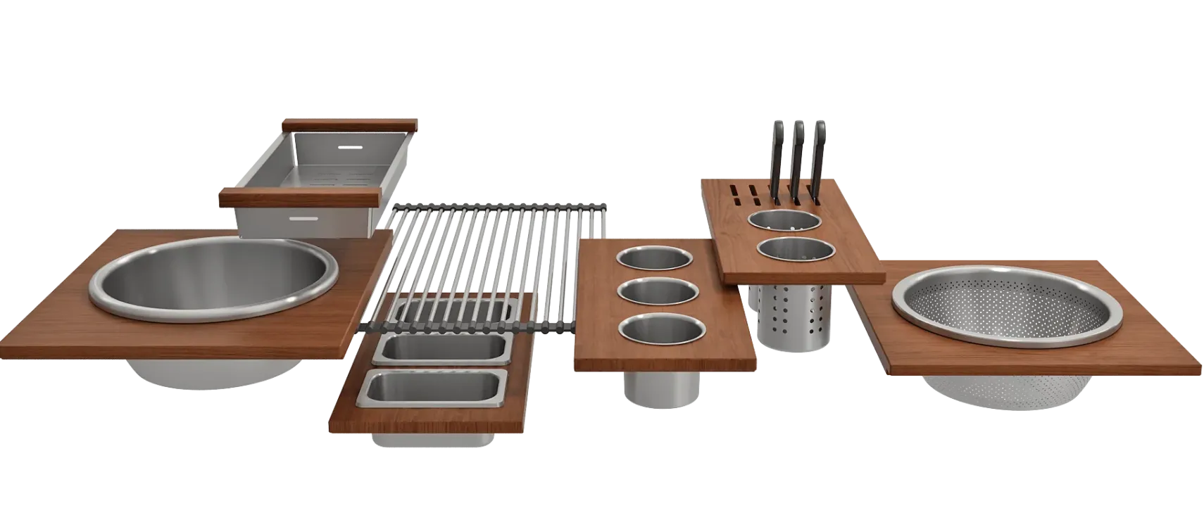 BOCCHI Baveno Uno 27" Dual Mount Fireclay Workstation Kitchen Sink Kit with Accessories, Biscuit, 1633-014-0127
