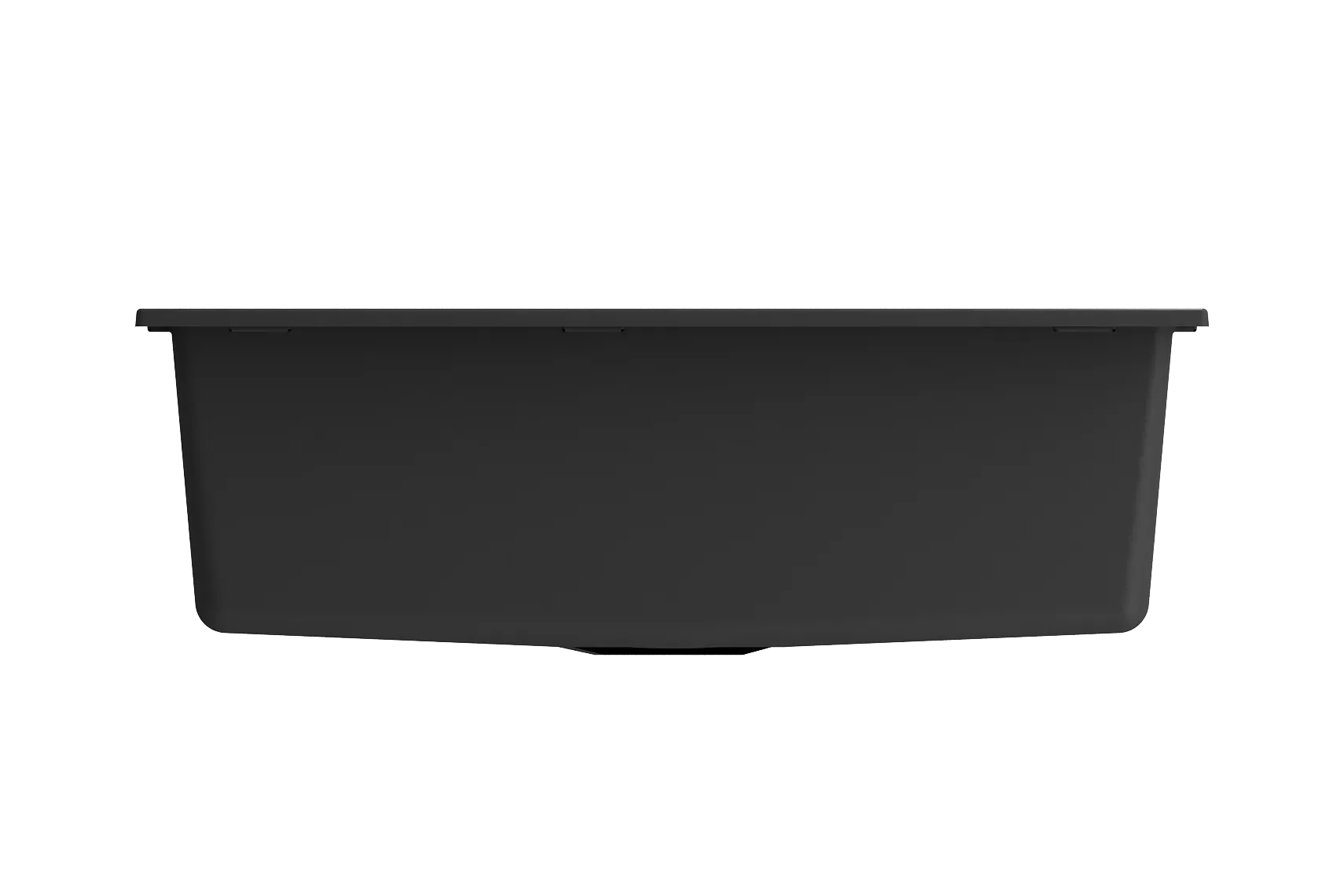 BOCCHI Campino Uno 27" Dual Mount Granite Kitchen Sink Kit, Matte Black, 1634-504-0126