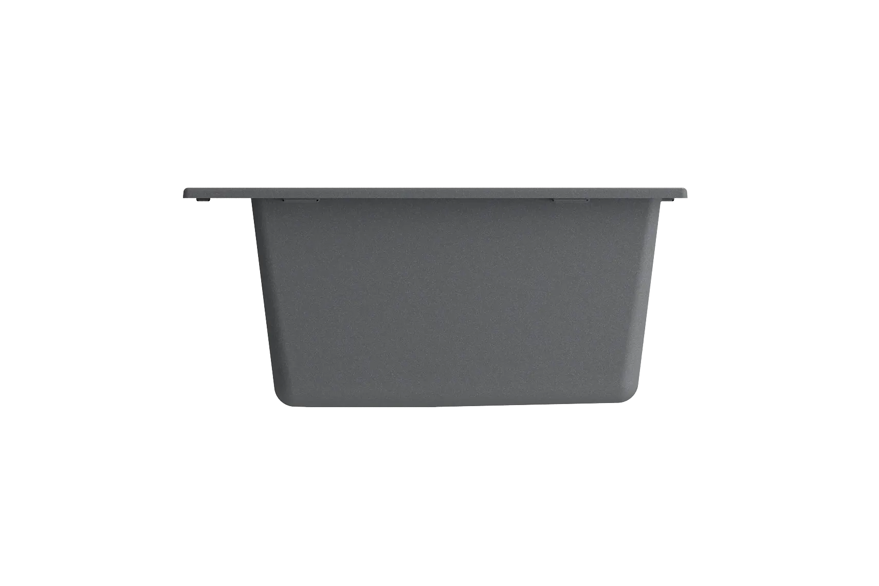 BOCCHI Campino Uno 33" Dual Mount Composite Granite Kitchen Sink, Concrete Gray, 1604-506-0126