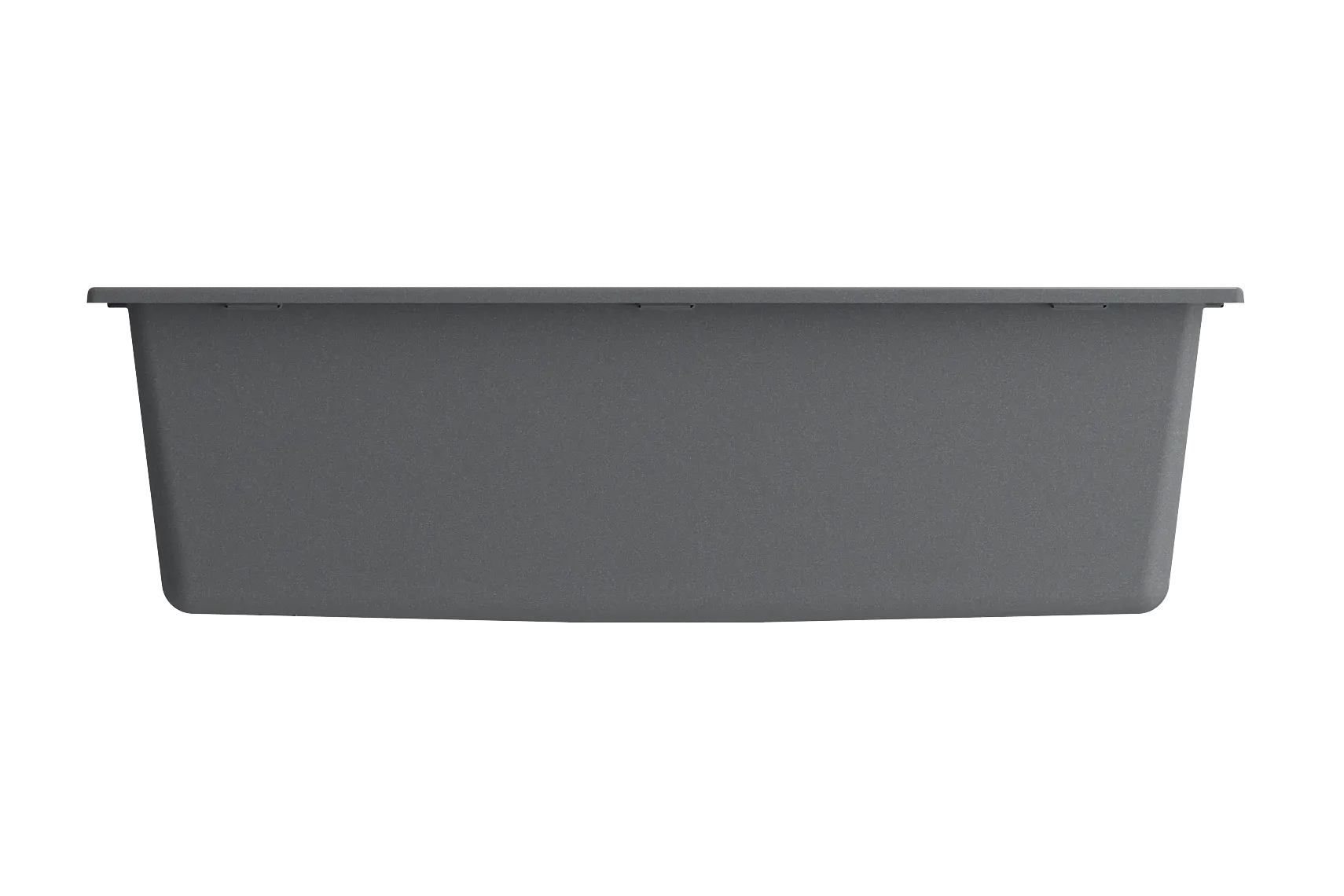 BOCCHI Campino Uno 33" Dual Mount Composite Granite Kitchen Sink, Concrete Gray, 1604-506-0126
