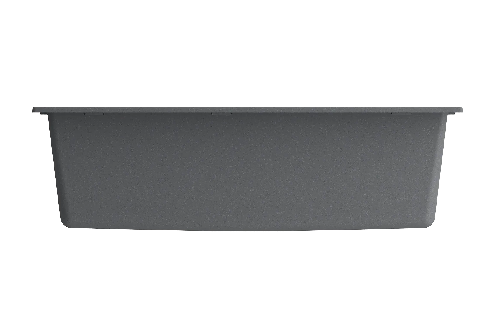BOCCHI Campino Uno 33" Dual Mount Composite Granite Kitchen Sink, Concrete Gray, 1604-506-0126