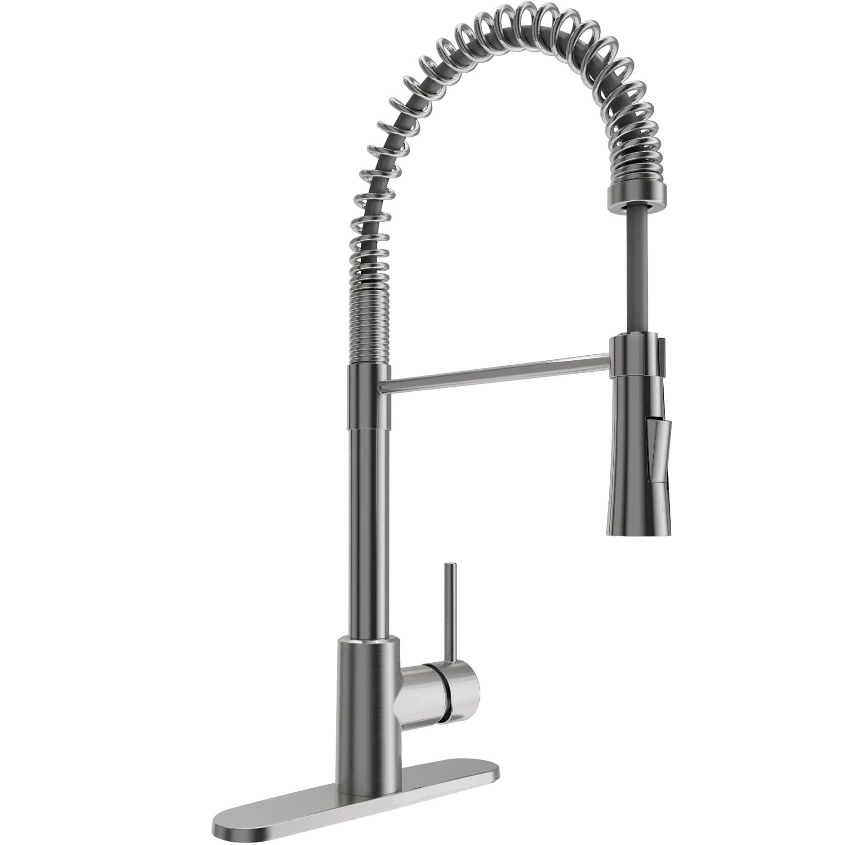 BOCCHI Nuova 34" Fireclay Farmhouse Sink Kit with Faucet and Accessories, White (sink) / Stainless Steel (faucet), 1500-001-2020SS