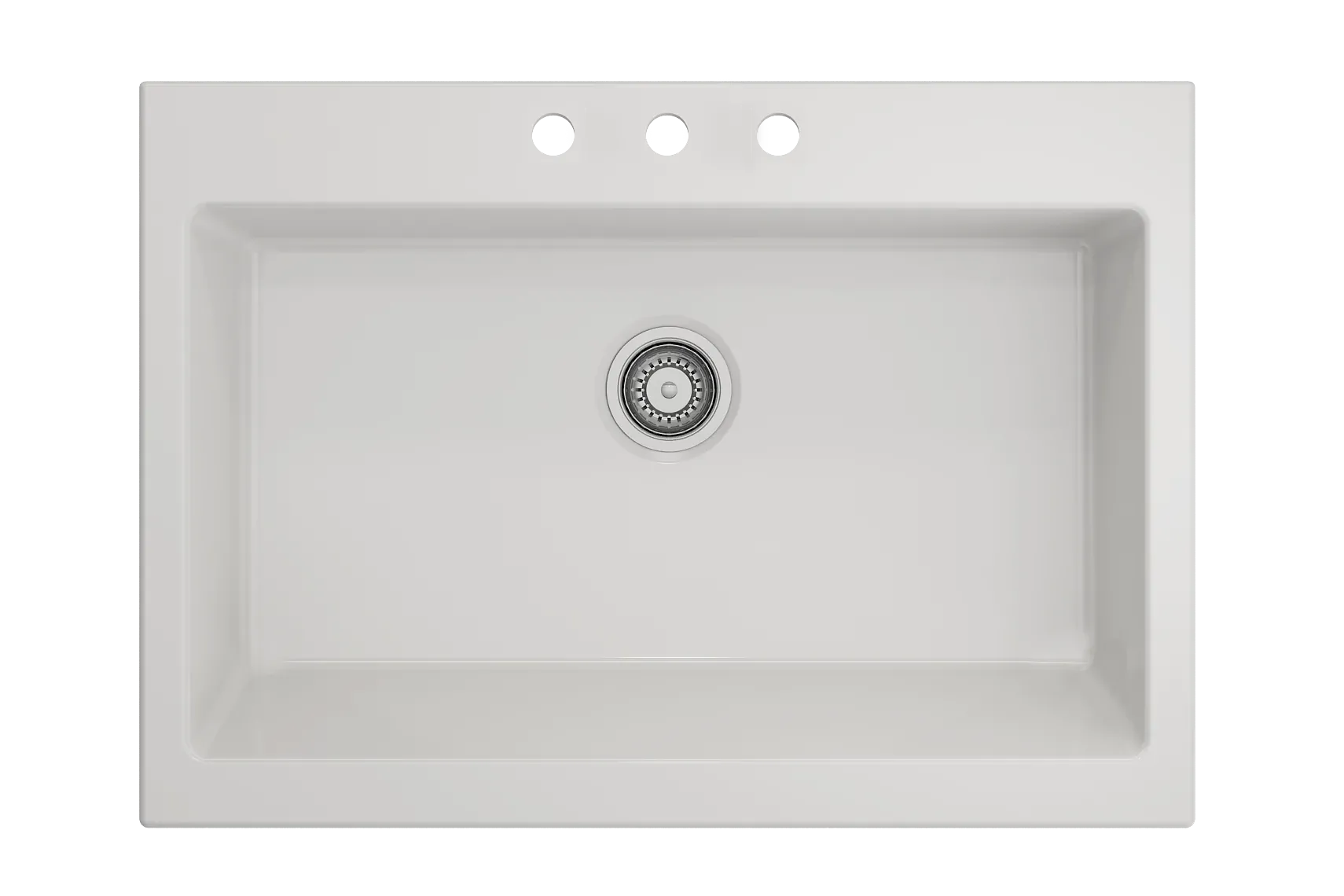 BOCCHI Nuova 34" Fireclay Farmhouse Sink Kit with Faucet and Accessories, White (sink) / Stainless Steel (faucet), 1500-001-2020SS