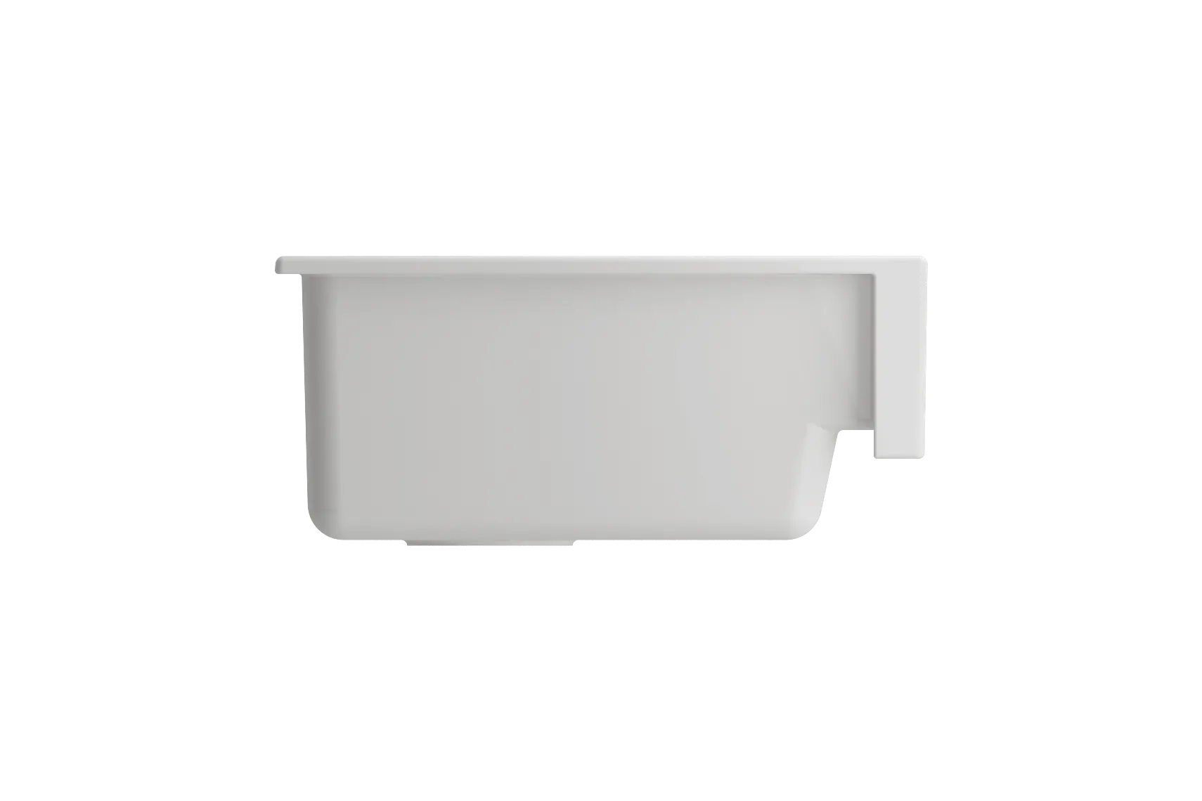BOCCHI Nuova 34" Fireclay Retrofit Farmhouse Sink with Accessories, White, 1551-001-0120