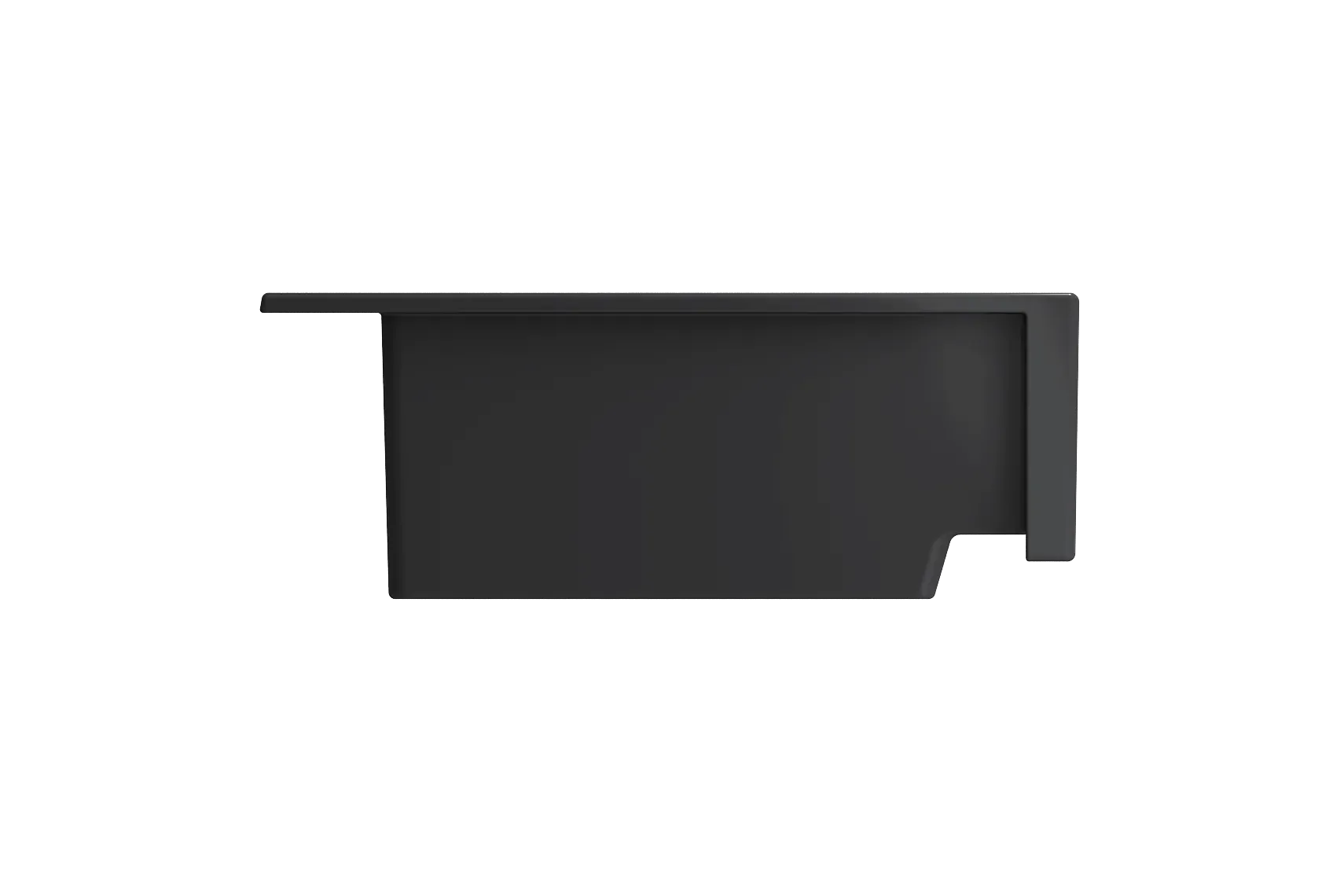 BOCCHI Nuova 34" Fireclay Retrofit Drop-In Farmhouse Sink with Accessories, 50/50 Double Bowl, Matte Dark Gray, 1501-020-0127