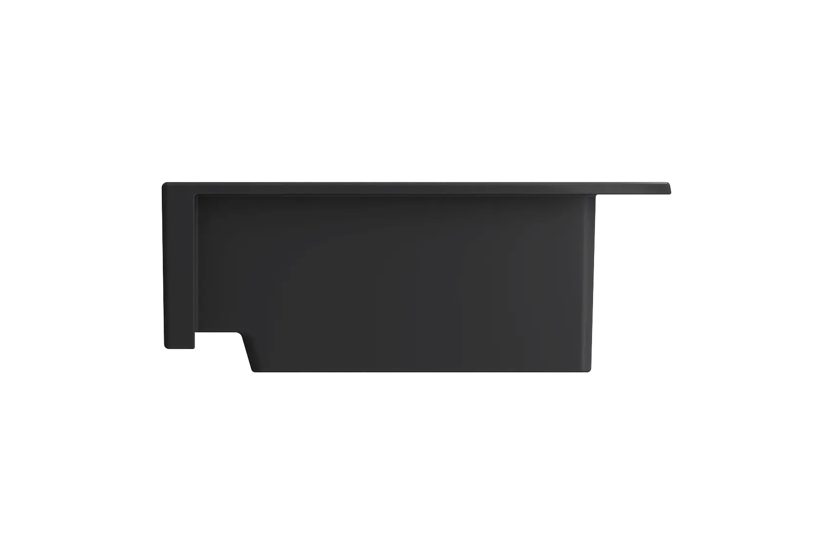 BOCCHI Nuova 34" Fireclay Retrofit Drop-In Farmhouse Sink with Accessories, 50/50 Double Bowl, Matte Dark Gray, 1501-020-0127