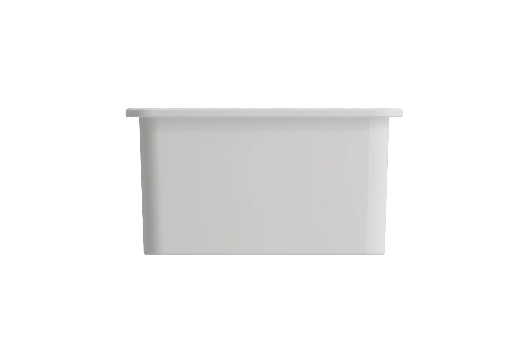 BOCCHI Sotto 24" Dual Mount Fireclay Kitchen Sink Kit with Accessories, White, 1627-001-0120