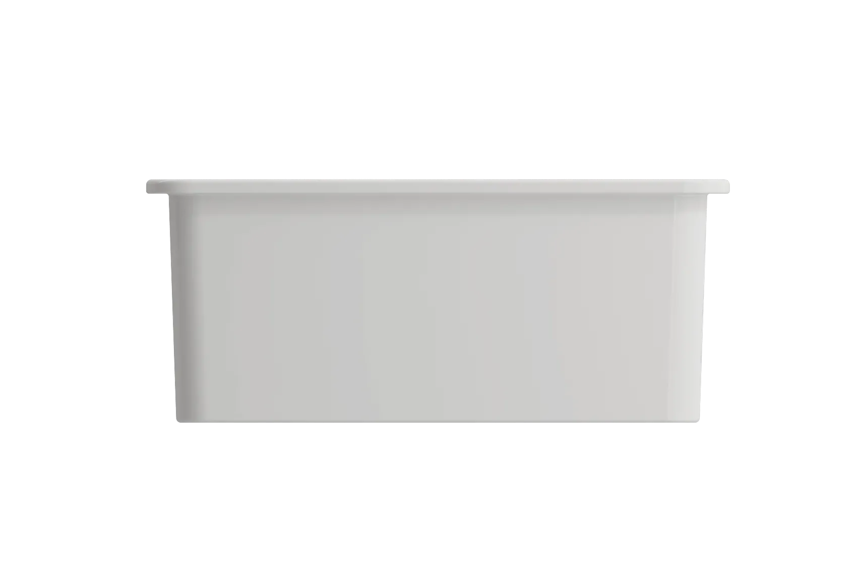 BOCCHI Sotto 24" Dual Mount Fireclay Kitchen Sink Kit with Accessories, White, 1627-001-0120