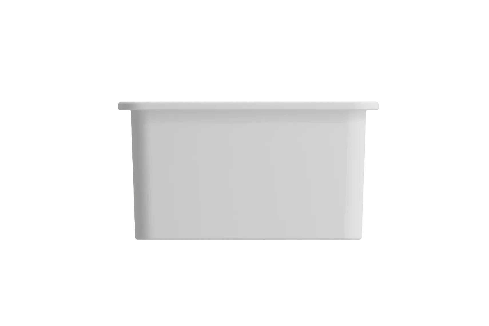 BOCCHI Sotto 24" Dual Mount Fireclay Kitchen Sink Kit with Accessories, Matte White, 1627-002-0120