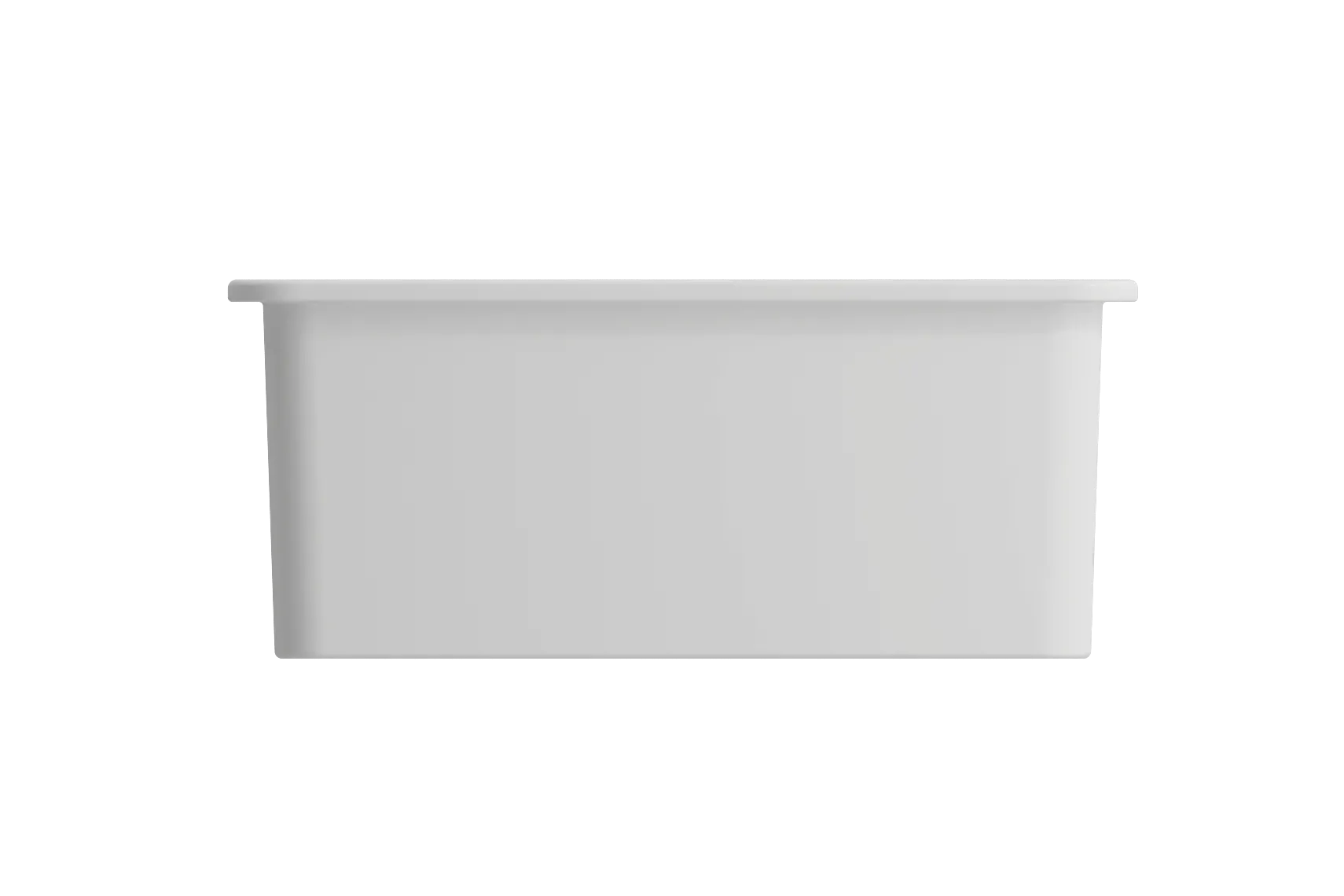 BOCCHI Sotto 24" Dual Mount Fireclay Kitchen Sink Kit with Accessories, Matte White, 1627-002-0120