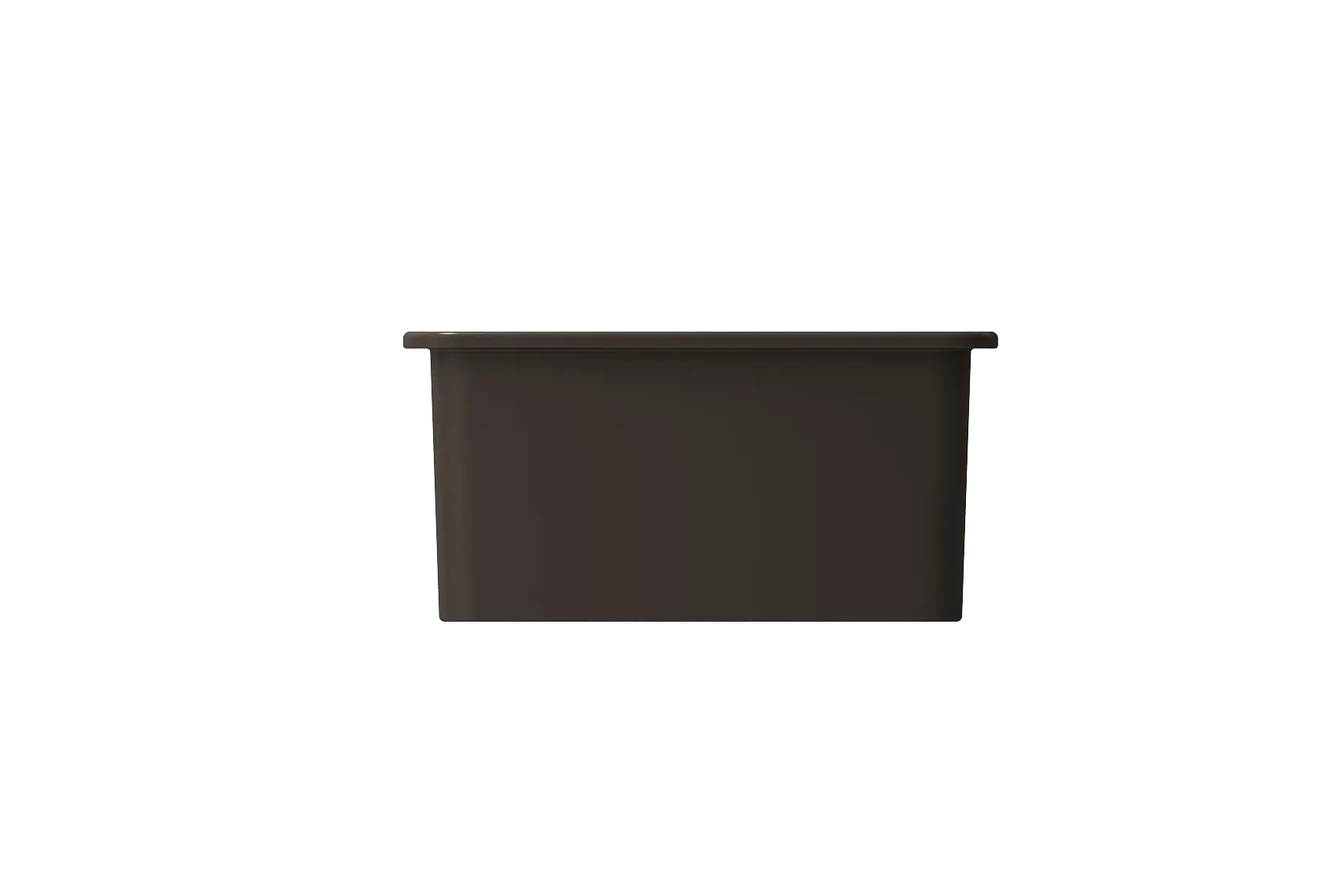 BOCCHI Sotto 27" Fireclay Dual Mount Single Bowl Kitchen Sink, Matte Brown, 1360-025-0120