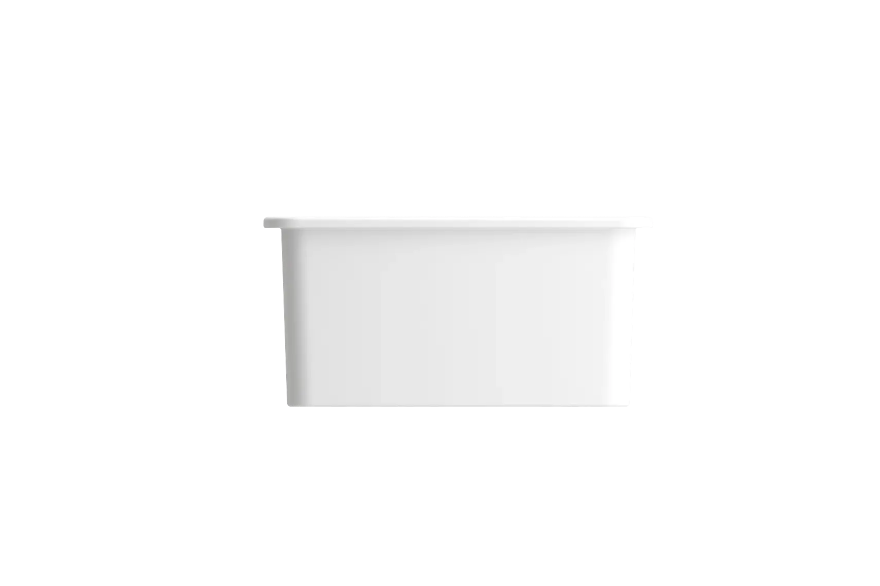 BOCCHI Sotto 32" Fireclay Undermount Single Bowl Kitchen Sink, Matte White, 1362-002-0120