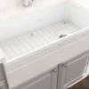 BOCCHI Vigneto 36" Fireclay Farmhouse Apron Single Bowl Kitchen Sink, White, 1355-001-0120