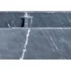 33" Charcoal Marquina Soapstone Farmhouse Kitchen Sink, 60/40 Double Bowl, Reversible, KF332010DB-NLP-6040-CMS