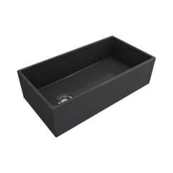 Crestwood 36" Fireclay Farmhouse Sink, Charcoal, CW-MOD-36-CHARCOAL