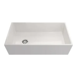 Crestwood 36" Fireclay Farmhouse Sink, White, CW-MOD-36-WHITE