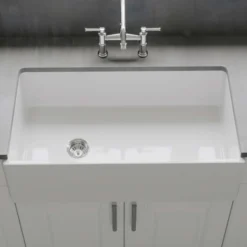 Crestwood 36" Fireclay Farmhouse Sink, White, CW-MOD-36-WHITE