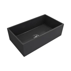 Crestwood 33" Fireclay Farmhouse Sink, Charcoal, CW-MOD-33-CHARCOAL