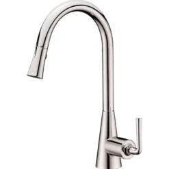 Dawn 17" 1.8 GPM Pull Down Kitchen Faucet, Brushed Nickel, AB30 3788BN